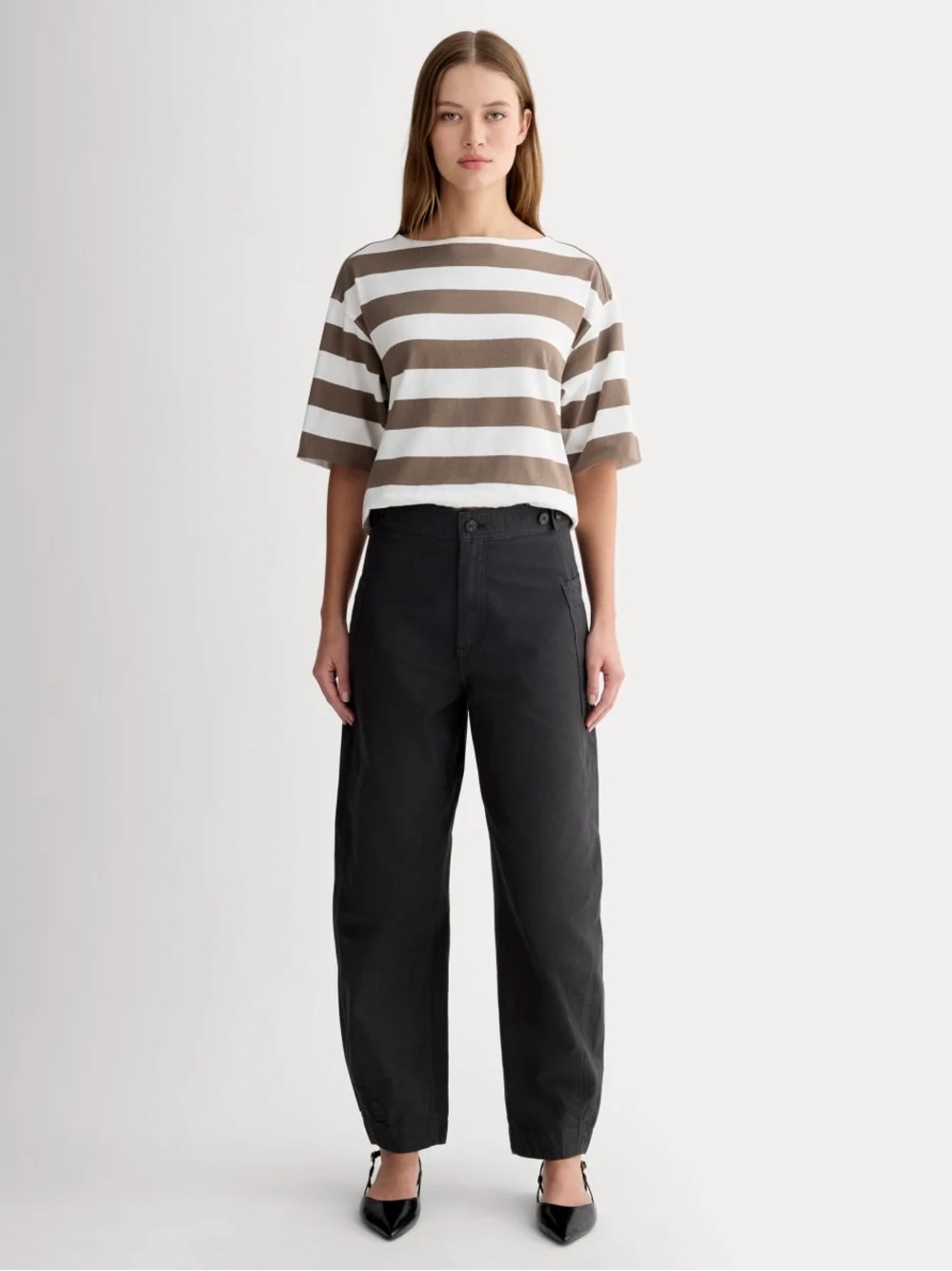 Everlane Black Fatigue Barrel Pant 00 NWT